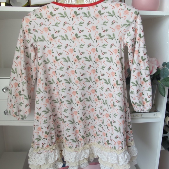 Love + Grow Girl's Pajama Gown Set Holiday Christmas Size 5Y EUC - Picture 6 of 9